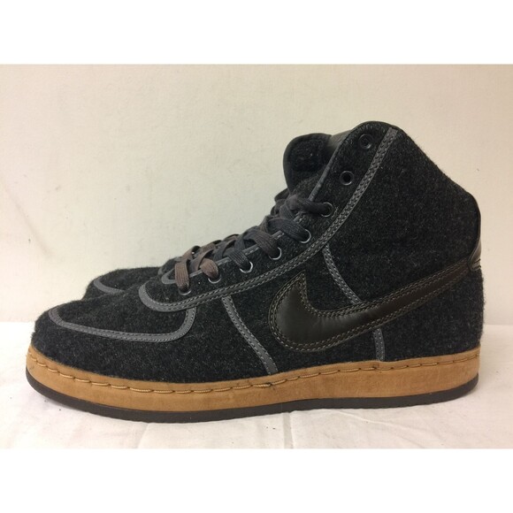 NIKE  Men HI TOP WOOL ATHLETIC SHOES GRAY VINTAGE  309388 021 SZ 11.5 - Picture 1 of 12